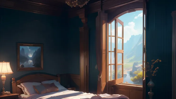 (Extremely detailed CG 8k unity wallpaper),(work of art), (best qualityer), (ultra detali), (best illustration),(best shade), bedroom background, standing, ,break, TMP,