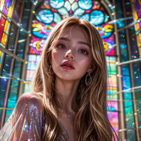 RubyRed (ZoomLayer) TopQuality 8K masterpiece of ((Professional photo)), (((Clarisse de Cagliostro))) (Detailed White WeddingDresses), Chain, Closeup of ((Extremely detailed KAWAII face)) {(VeiledFace)|BlondeHair|(Elaborate BuleEyes)with(SparklingHighlight...