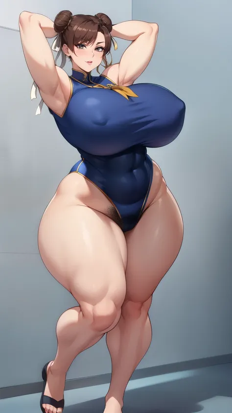 Big Breasts, Big Hips,Full Body Shot, Mature mother, Whipping the lower body, Plump thighs, ox, Seductive mature woman, Perfect body, Plus Size Model, Very thick pubic hair, very dense armpit hair, Sailor suit, Wear a miniskirt,Chunli