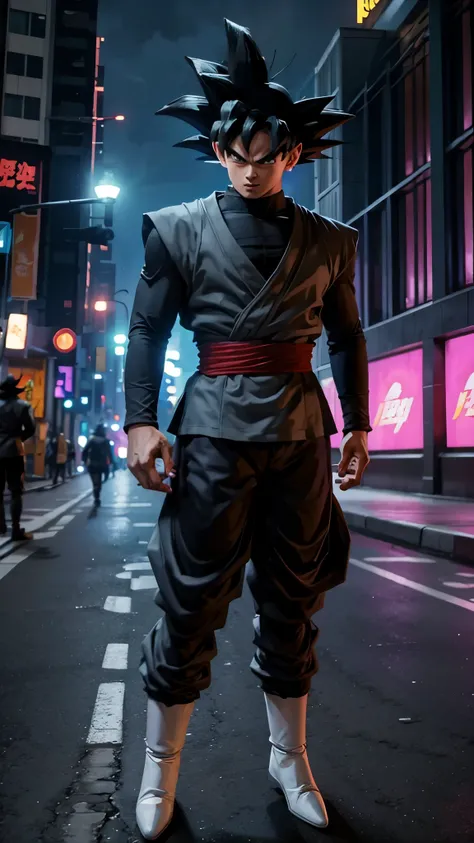 Goku black walk street. Dragon Ball 3D