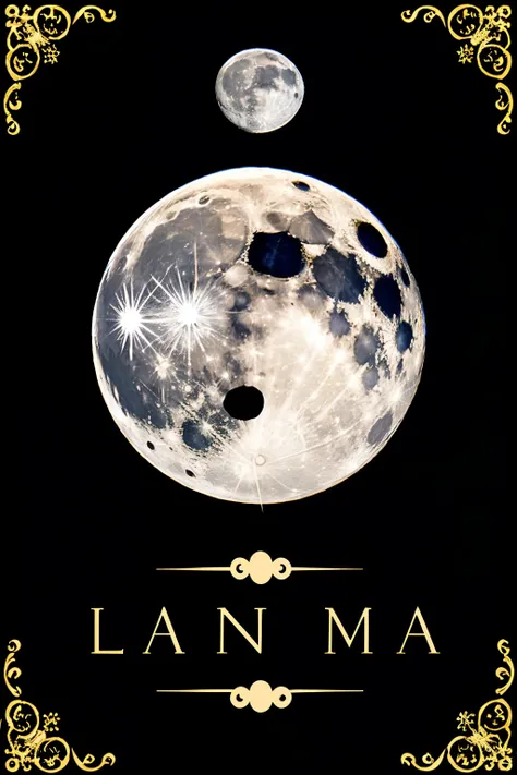 create a moon logo with the name LUNA ARISTOCRAT that is elegant and authentic 