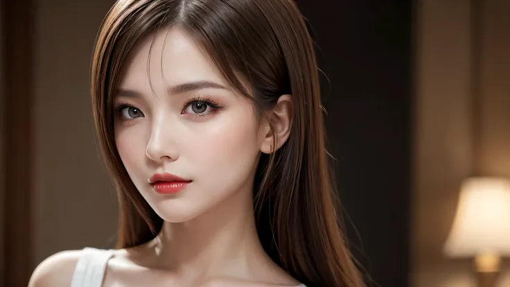 (8k, Ultra-high resolution, The best masterpiece, best quality:1.2), Very detailed, Complete Solution, (actual, actual photo: 1.37), portrait, Half Body, focus on eyes, HD RAW photos, career arrest, High quality and beautiful, 超高清 8k 影像照片, Volumetric light...