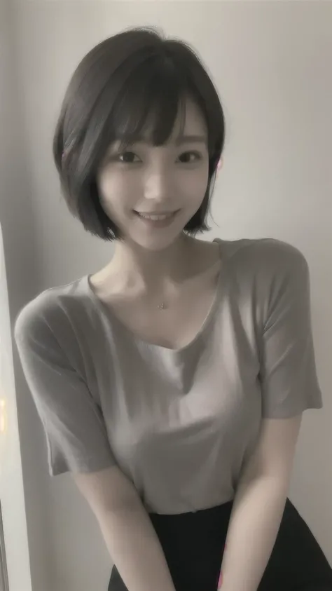 259 20-year-old female, (short hair),(Real), smile