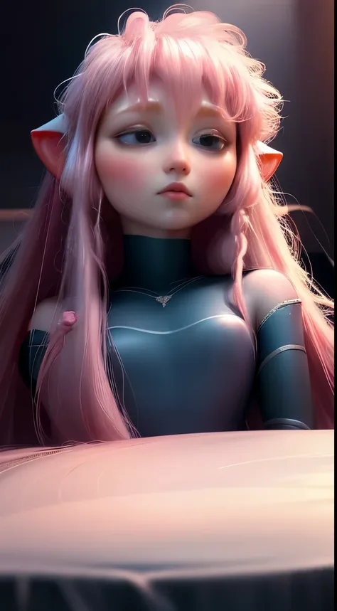 Elfgirl (rose quartz SU-elsa frozen Disney Tinker waifu mezclando modelos .) (ultra fUSION of white and pink hair) Highly detailed CG unity 8k wallpaper, style shot, complex, High detail, dramatic, highest quality movie still image, Very detailed, masterpi...