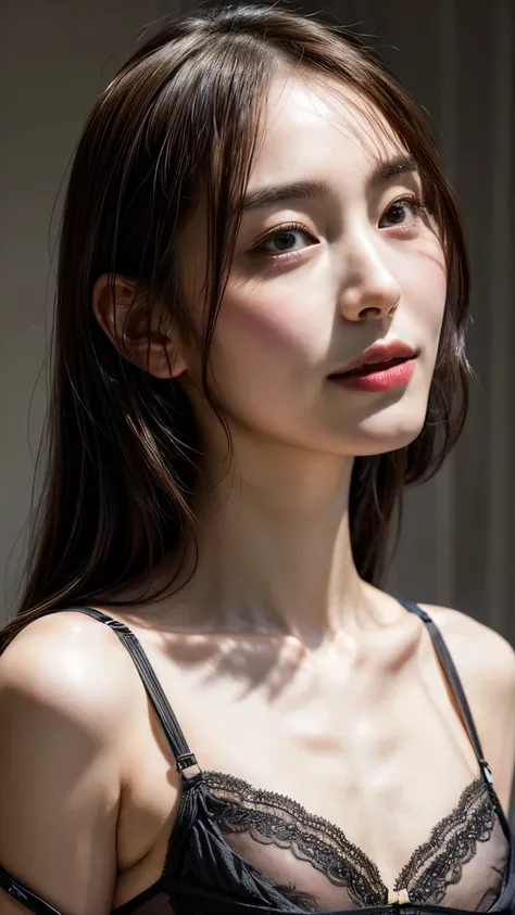 (Browsing Caution:-2), (Realistic, photo-Realistic:1.4), (masterpiece, Highest quality:1.2), RAW Photos, High resolution, Intricate details, Very detailed, Realistic and sharp details, Cinema Lighting, Portraiture, Face Focus, (Bust Shot:1.5), Front view, ...