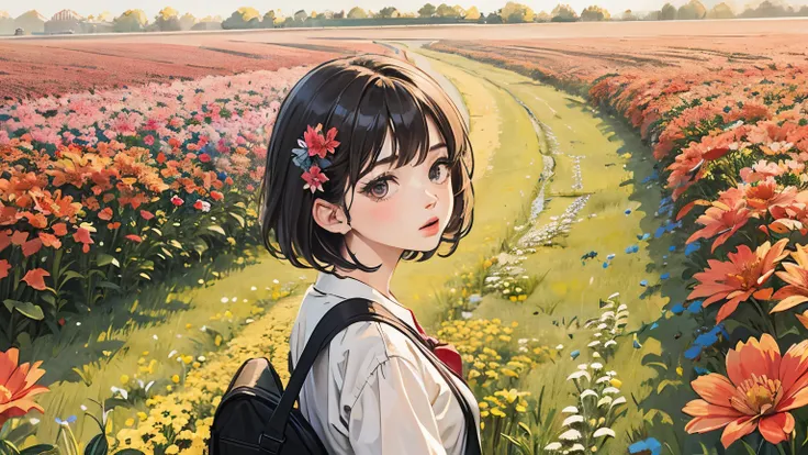 Flower Field,Bob Girl