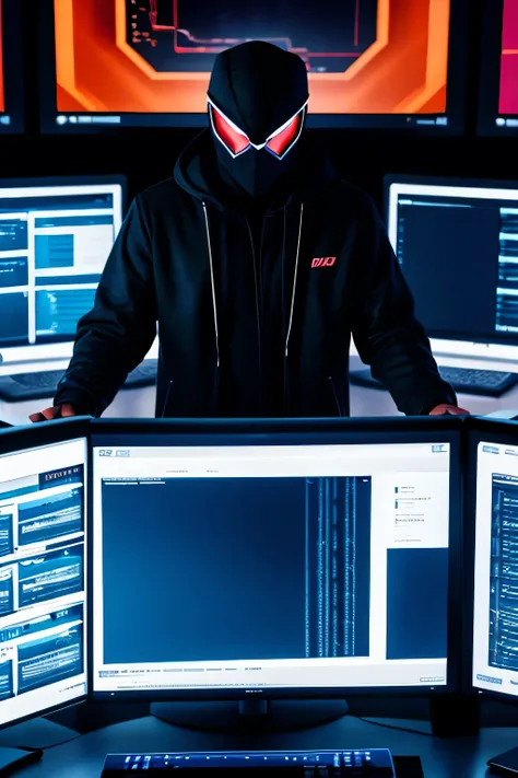 **[Opening shot: Friendly host standing at a high-tech workstation with multiple monitors and a futuristic vibe. The host is wearing a hacker mask, a dark hoodie, and fingerless gloves, giving off a mysterious, tech-savvy look]**
