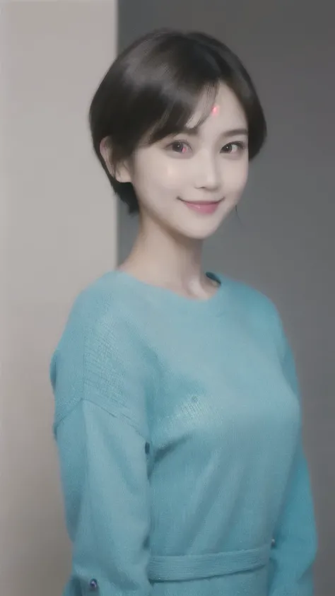 259 20-year-old female, (short hair),(Genuine), smile