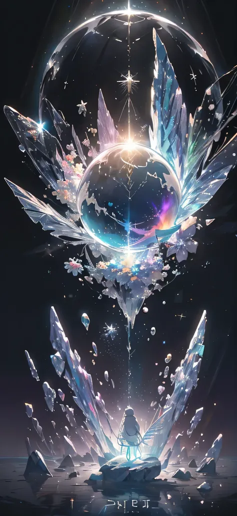 (Highest quality:1.4), (masterpiece:1.3), (Ultra fine:1.2), {Lens flare|Movie Posters|Tarot Card Frame:1.0}, (Close-up:1.0), (Negative Space:1.6), (Floating colorful elements:1.0) { wind|watermagic|ink|crystallization|ice|fire|inflammation|thunder|spiderwe...