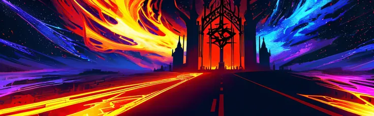 Satanic background design