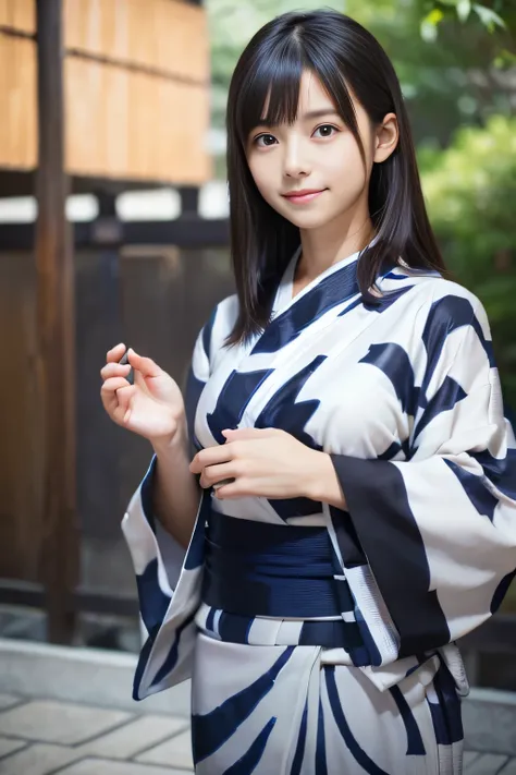 ((A thin yukata:1.4))、((14 years old))、Random Pause、(Highest quality,masterpiece:1.3,Ultra-high resolution,),(Very detailedな,Caustics),(Photorealistic:1.4,RAW shooting,)Ultra-Realistic Capture,Very detailed,High resolution 16K human skin closeup、 Natural s...