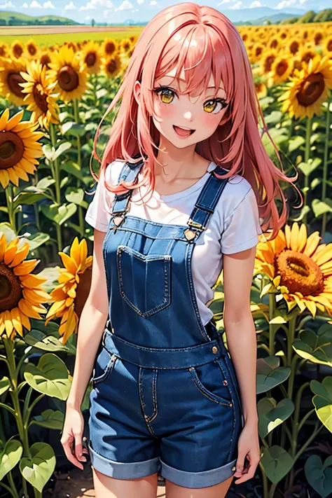 best quality, (masterpiece:1.3), absurdres, highres,16k, ultra high res, official art, illustration,extremely detailed, 1girl, solo, full body, 20yo, 
delicate lines tailed face, (long hair1.2), (straight hair1.8), (beautiful (coral pink) hair:1.2), (shiny...