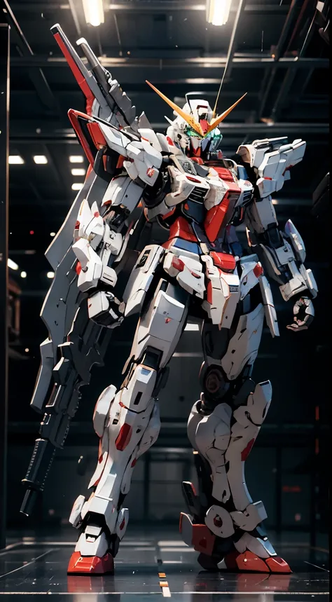 Z Gundam_Mecha, alone, green_eye, Are standing, arms, gun, no_human, Shine, robot, Mecha, Clenched_hand, science_fiction, shield, Looking_First, V-fin, cell phone_suit,
Cinema Lighting,Strong contrast,High level of detail,Highest quality,masterpiece,