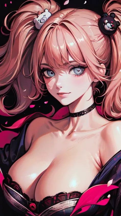 [nsfw:1.5], Junko Enoshima, (absurdres:1.5), (anatomically correct), (Oskar Kokoschka style:1.4), (abstract expressionism art:1.4), (photo once in 1000 years), (masterpiece), (highest quality), (super detailed), (floating), (detailed light), (portrait:1.5)...