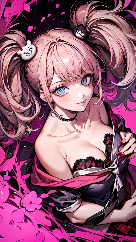 [nsfw:1.5], Junko Enoshima, (absurdres:1.5), (anatomically correct), (Oskar Kokoschka style:1.4), (abstract expressionism art:1.4), (photo once in 1000 years), (masterpiece), (highest quality), (super detailed), (floating), (detailed light), (portrait:1.5)...