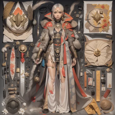 Tarot Cards、Weapons of the Future、32K、Linen cloak、Short, fine hair、Light fog、Tarot Cardasterpiece、Tarot holds a sword、Elements of the Tarot、Reflective plate、Blood、Asian、Focus of weapons、knife、Military coat、cigarette、tool、Tarot Sheath、leather、solo