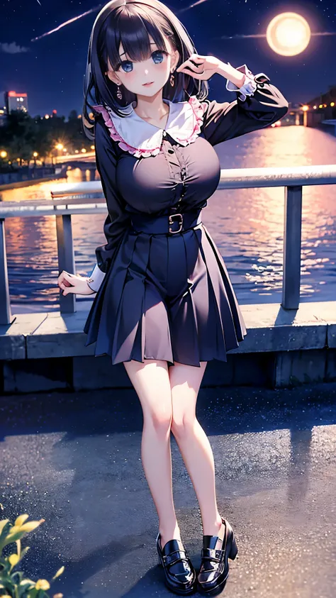 8k 、Film version、Theatrical anime style、Highest quality, masterpiece, Ultra-high resolution, Rouge (compensate), Fuller lips, Lips parted, lipstick, beautiful feet, Tall Woman, skinny, slim_feet, thigh_gap, model, masterpiece,Surreal,Huge breasts, Deep c...