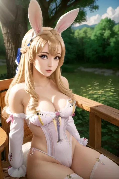 ((masterpiece, high quality, highres,))
outdoors, forest, sky, 
mariae, ((playboy bunny)):1.2,  