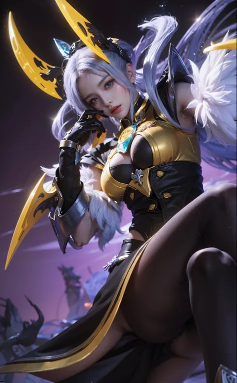 girl or woman (K-Pop idol),wear a hood  , big booobs ,  shadowbringers cinematic, 4 k detail fantasy, a beautiful fantasy empress, game cg, xianxia fantasy, xianxia hero, 2. 5 d cgi anime fantasy artwork, cinematic goddess close shot, ruan jia and artgerm,...