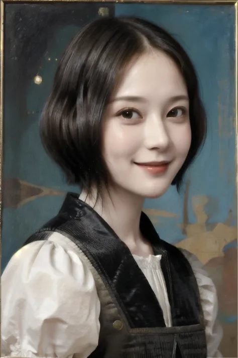 260 20-year-old female, (short hair),(Genuine), smile, (Paintings by Leonardo da Vinci)