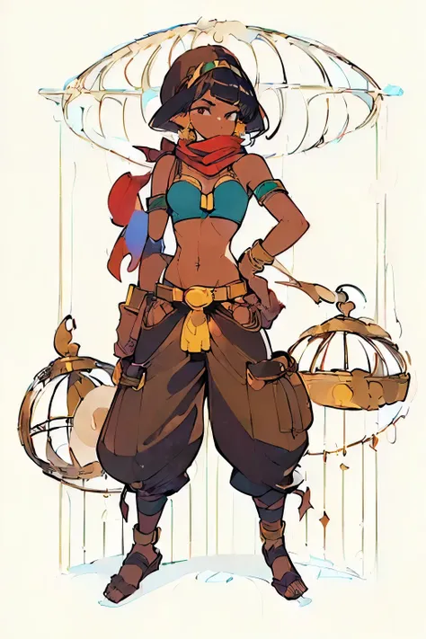 ((My Hero Academia Style)), (((Jasmine))), (((Aladdin))), (((Dark skin))), (((brown complexion))), ((((dark elf)))), (((((Long pointed ears))))), (((black eyes))), ((((Long Devil Tail)))), (((((Arabian Clothes))))), ((((((Black Tight O-ring Bow Bra Top))))...