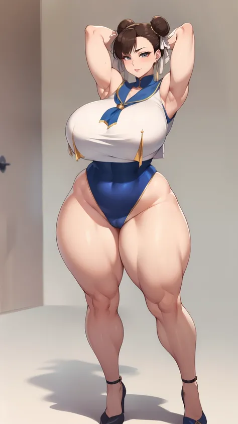 Big Breasts, Big Hips,Full Body Shot, Mature mother, Whipping the lower body, Plump thighs, ox, Seductive mature woman, Perfect body, Plus Size Model, Very thick pubic hair, very dense armpit hair, Sailor suit, Wear a miniskirt,Chunli