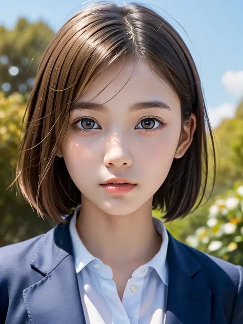 one girl，(1人のとてもcute女の子:1.3)，masterpiece，highest quality，high resolution，from below，low - angle，photorealistic，raw photos，ray tr...