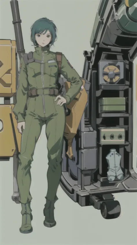 Zeon Pilot、Flight Suit、militaryru、detailed、masterpiece、Reference Art、Reference Sheet、Multiple Views、Reference Sheet、Model Sheet