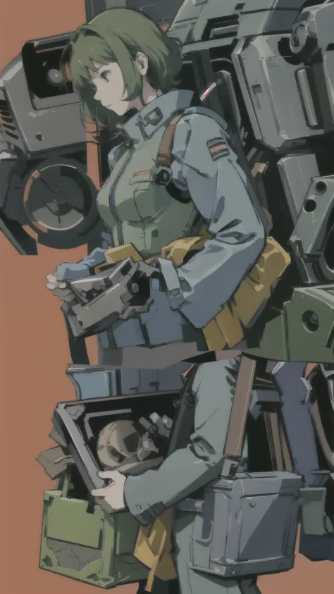 Zeon Pilot、Flight Suit、militaryru、Robot maintenance、detailed、masterpiece、Reference Art、Reference Sheet、Multiple Views、Reference Sheet、Model Sheet