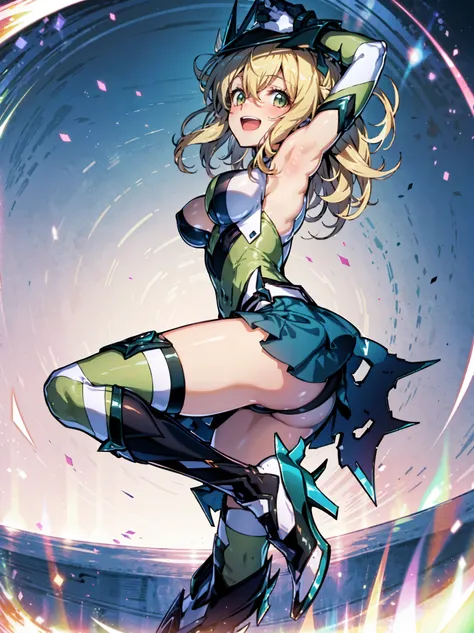 (Extremely detailed CG), (Highest quality),(full body)，(( Spread your legs，Strike a Pose)),1 teen_girl,alone, Akatsuki Kirika，symphogear，Perfect Face,  Glowing Skin, Glowing Skin, Wide Hips,Tight waist,Knee-high boots，Elbow Bag,1 girl, Long Hair, Big Breas...