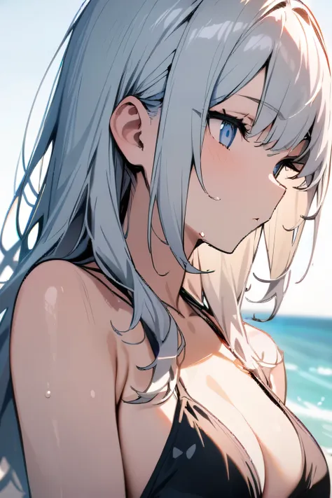 Masterpiece, best quality, beautiful girl, beautiful face, swimsuit,