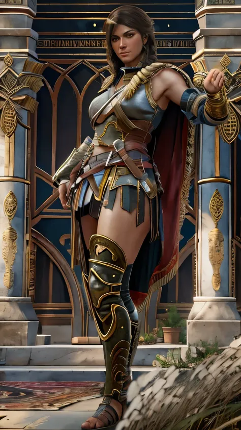 very nsfw, extremely detailed kassandra assassin's creed universe sexy pose, revealing clothing,