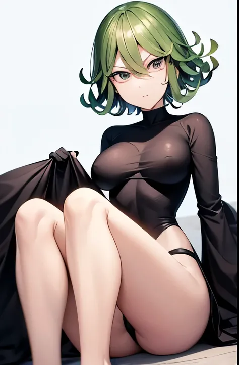 create a tatsumaki of one punch man with no clothes and with the  need to be medium