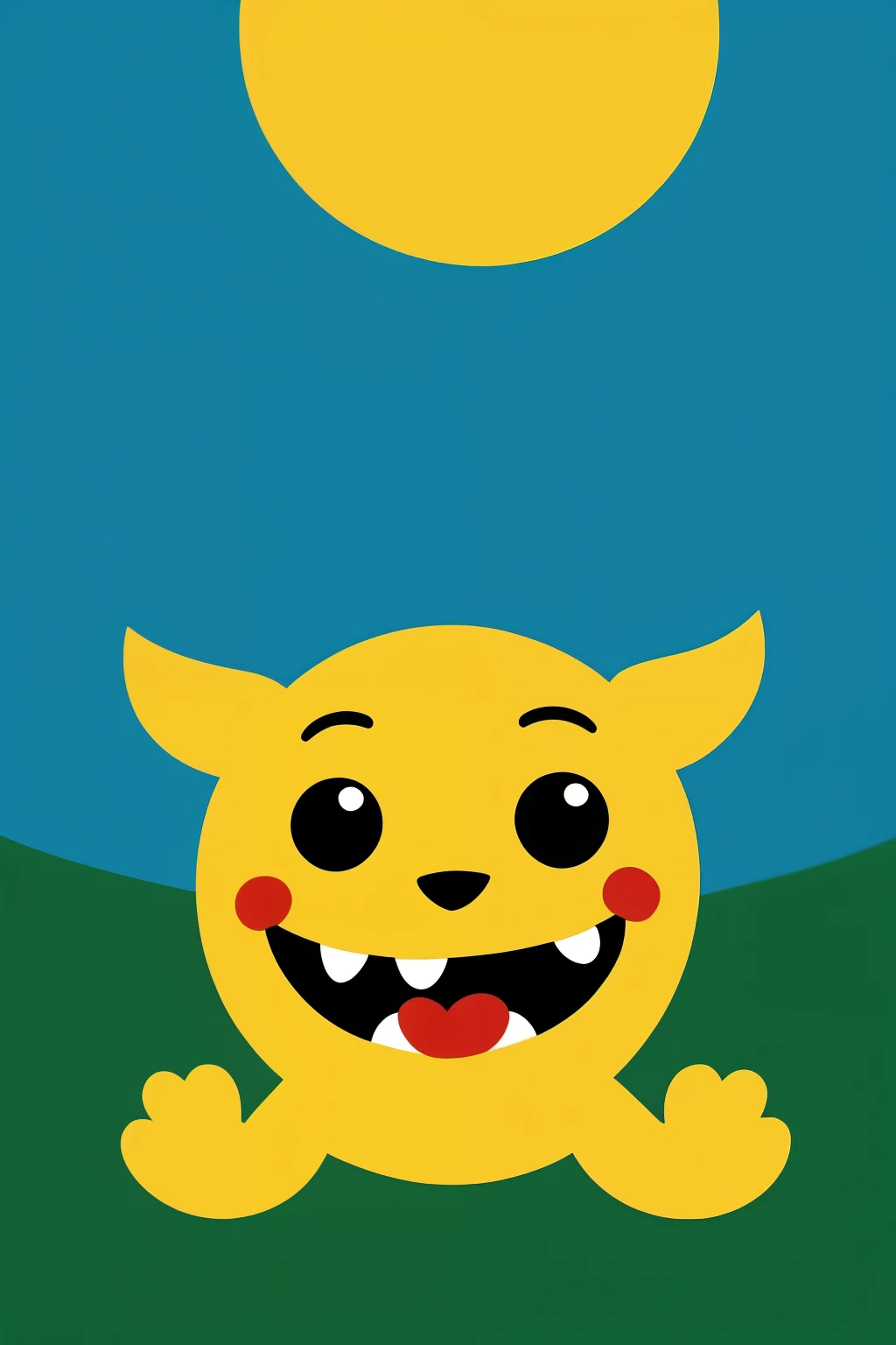 Create a simple drawing of the following  story:
Matias, a curious , Meet an adorable monster that changes color according to its emotions. The monster le enseña que, when he is happy, It is yellow like the sun; When he is sad, It&#39;s blue like the sky; ...