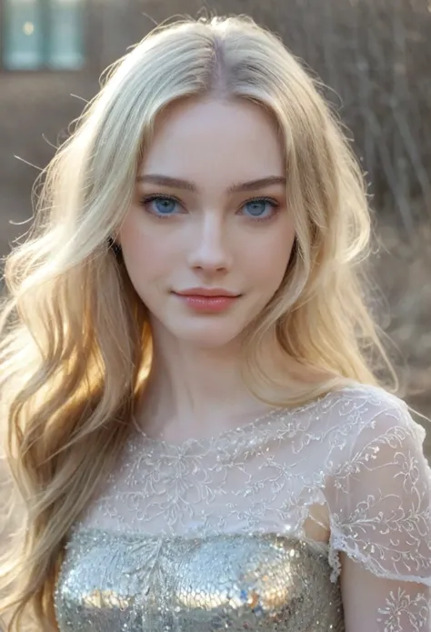 ((intricate details, pale skin)), solo, very detailed, detailed face, very long hair, picture of a beautiful young woman, NOT Dasha Taran, similar to Megan Fox face, sfw, ((natural blonde hair)), High Definition RAW Photography, 16k photography, (full body...