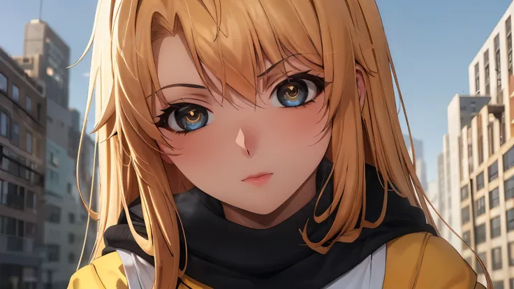 1girl, satella, serious, blonde hair, long hair,
BREAK (school uniform,necktie,yellow sweater,white shirt,long sleeves,blue skirt,socks,black socks,loafers:1.2)
BREAK ((tall buildings, city, winter, scarf)),
BREAK ((anime girl)), best quality, expressive e...