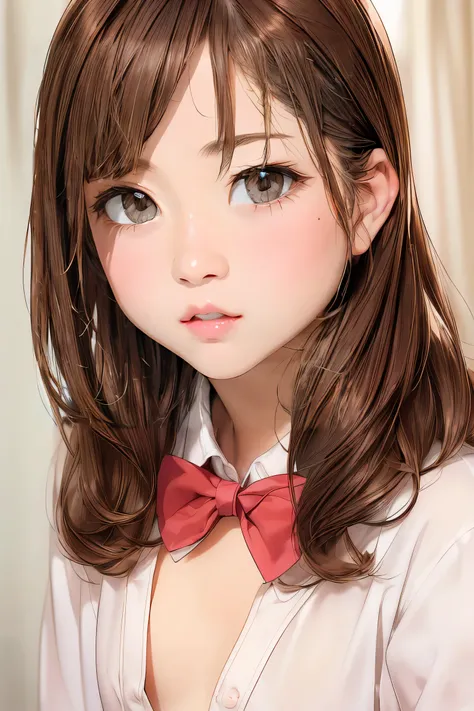 (8K high resolution), (Highest quality), (RAW quality),(Tabletop:1.2), (Realistic), (Realistic:1.37), ,Big eyes,Long eyelashes,1 girl, single, alone, pretty girl、Upper body photo、((Beautiful eyelashes, Realistic eyes)), ((Detailed face, blush:1.3)), ((Smoo...