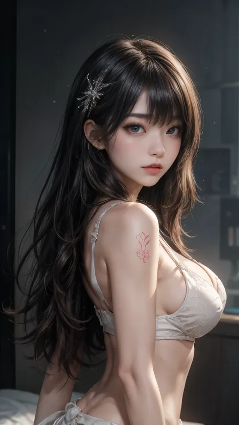 (Best illustrations)、8K UHD resolution、複雑なdetailed、最高quality、Realisticな、超detailedな、Best lighting、Best Shadow、Soft lighting、ultrahd、Ultra-realistic、Tyndall effect、Photorealistic、(High Definition Skins:1.2)、 (複雑なdetailed, compensate, Pure Eros Face_v1:0.5), ...