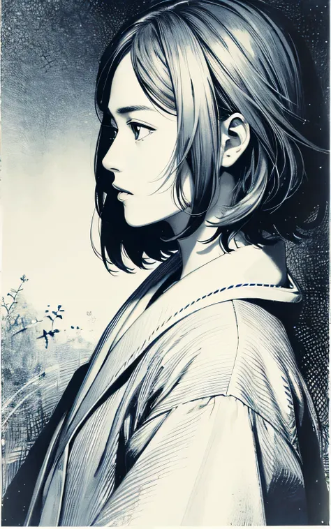 (profile), (Ayami Kojima&#39;s Style), nudist, Haruno sakura, Blonde, Pink Eyes, Bobcut, Perfect Face, Realistic, Real, Lip gloss, Messy Hair, blush, Sparkling eyes, Dynamic Movement, Motion Lines, Milk on face, blouse, mascara