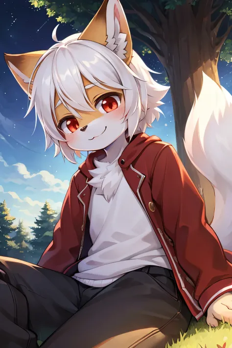  (epic, dynamic angle)top quality, best quality, High-quality , (kemono, super handsome 1boy, solo focus)(7 years old boy, furry anthro)(highly detailed beautiful face and eyes)absurdres, perfect anatomy, smile, happy, dynamic angle, Best image quality, 4K...