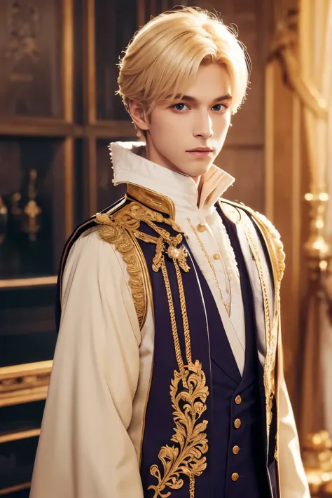 Prince Character　Blonde　beautiful　male