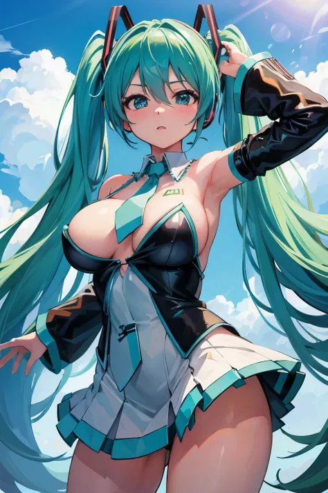 Hatsune Miku　Super big breasts