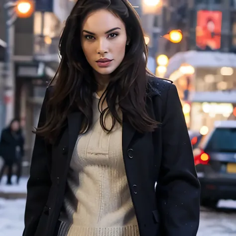 megan fox, as sexy winter outfit