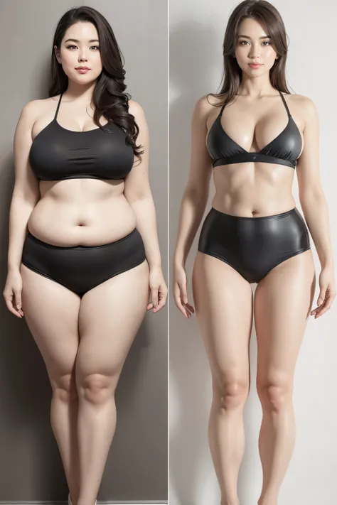 before and after image from fat to thin