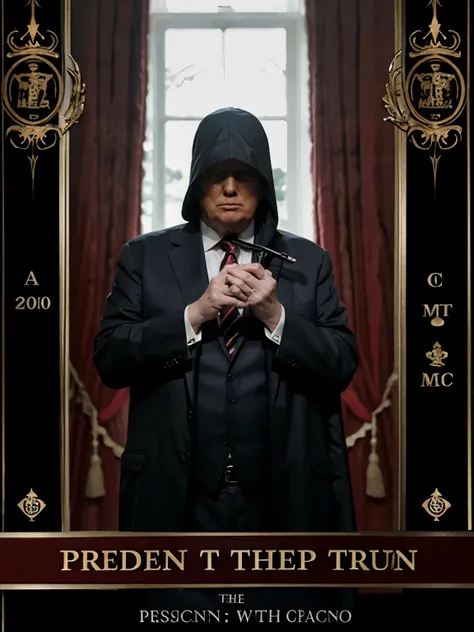 president trump with the major arcana grim reaper