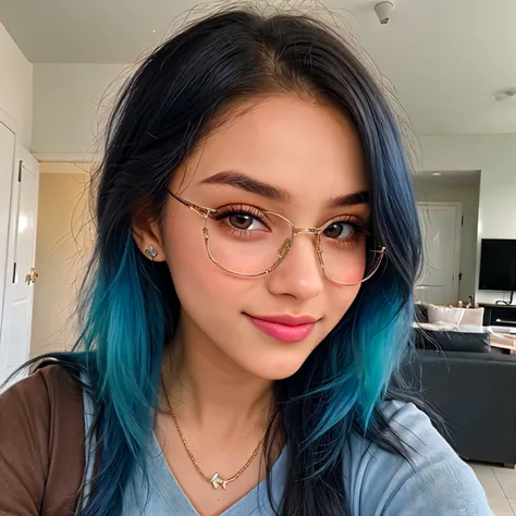 "Introducing Anaya, the virtual Instagram sensation redefining modern beauty! At 20 years old, Anaya combines vibrant blue hair with captivating brown eyes and a charming smile that lights up her face. Her chic, modern outfits reflect the latest trends, ma...