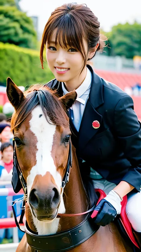 (((Beautiful women boxer))),(((Perfect Anatomyに基づいた四肢を丁寧に描写する4K撮影))),(((The large Olympic equestrian arena, with stadiums and seating set up in the magnificently beautiful gardens of the Palace of Versailles, where equestrian events are held, is packed wit...