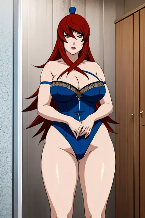 mei terumi showing her legs and breasts  in a thick body and she is showering with shampoo and mastrobuting