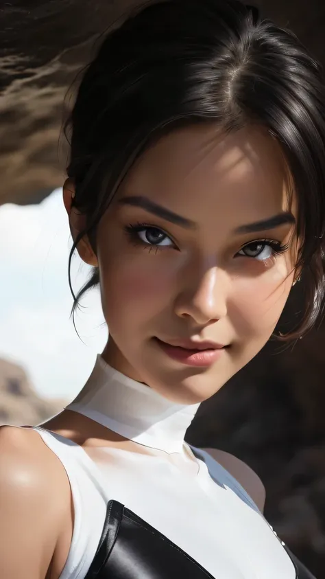 (((Face close-up))), {masterpiece},{最high quality},{One girl}, cute, wonderful, Beautiful attention to detail, Iris, short hair, Black Hair,In detail,Depth of written boundary,Highly detailed CG,original, Highly detailed wallpaper,Upper Body, View your vie...