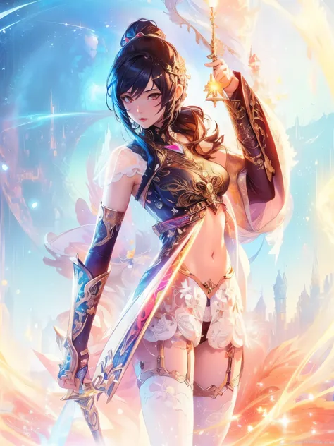 yuffie, final fantasy, anime girl, arafed image of a woman with a sword and a sword, alena aenami and artgerm, anime styled digital art, 2. 5 d cgi anime fantasy artwork, epic digital art illustration, beautiful digital artwork, digital advanced anime art,...